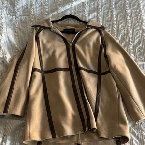 Marc New York Beige and Dark Brown Jacket